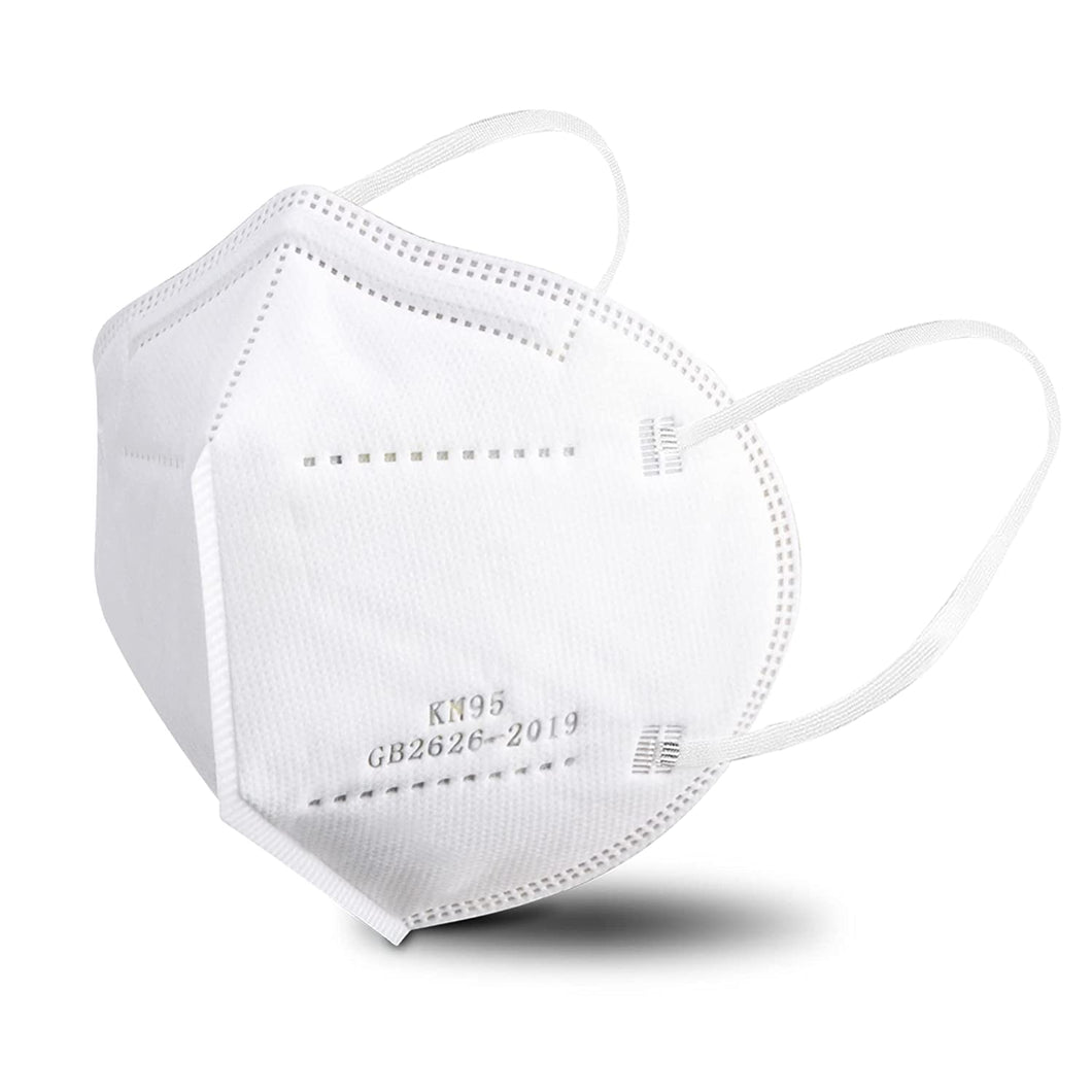 akgk KN95 Face Mask 50 PCS, Breathable Protection Masks, 5-Ply KN95 White Masks, Cup Dust Safety Masks