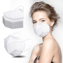 Load image into Gallery viewer, akgk KN95 Face Mask 50 PCS, Breathable Protection Masks, 5-Ply KN95 White Masks, Cup Dust Safety Masks
