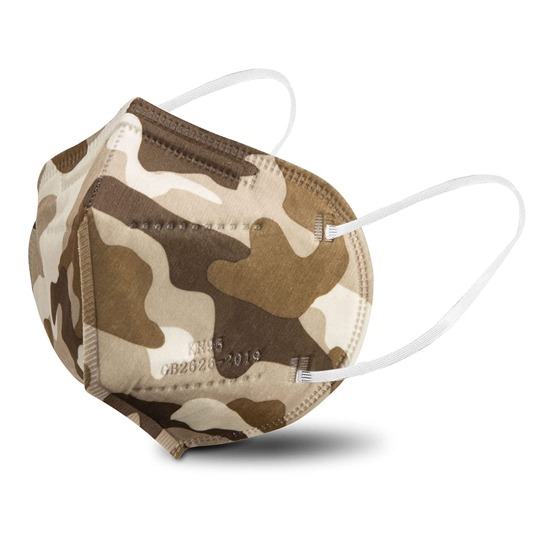 akgk KN95 Face Mask 50 PCS, Breathable Protection Masks, 5-Ply KN95 Camo Masks, Cup Dust Safety Masks