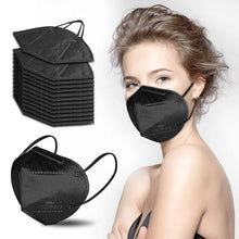 Load image into Gallery viewer, akgk KN95 Face Mask 50 PCS, Breathable Protection Masks, Individually Wrapped, 5-Ply KN95 Black Masks, Cup Dust Safety Masks
