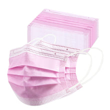 Load image into Gallery viewer, akgk Kids Disposable Face Mask Protective Childrens Pink Safety Masks 100PCS
