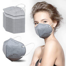 Load image into Gallery viewer, akgk KN95 Face Mask 50 PCS, Breathable Protection Masks, 5-Ply KN95 Grey Masks, Cup Dust Safety Masks
