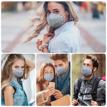 Load image into Gallery viewer, akgk KN95 Face Mask 50 PCS, Breathable Protection Masks, 5-Ply KN95 Blue Masks, Cup Dust Safety Masks
