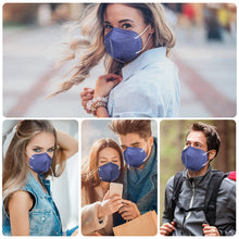 Load image into Gallery viewer, akgk KN95 Face Mask 50 PCS, Breathable Protection Masks, 5-Ply KN95 Navy Blue Masks, Cup Dust Safety Masks
